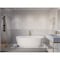 Anzzi Sabbia 5.9 ft. Solid Surface Freestanding Bathtub in Matte White FT-AZ511 - alternate 2